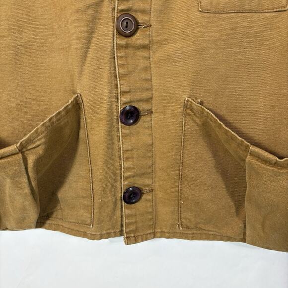 Vintage Vest J Crew 1980s Fishing Hunt Duck Utility Brown Tan Countryside Chic L - Picture 5 of 12